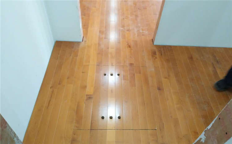 楓木籃球場木地板單層龍骨結(jié)構(gòu)