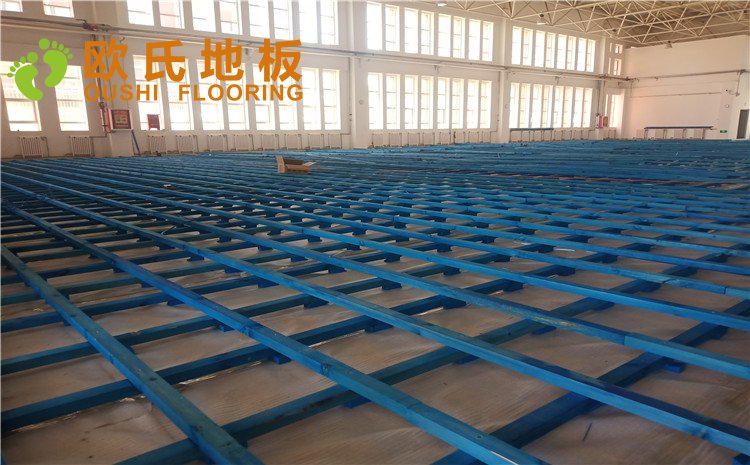烏魯木齊市烏蘇市南區(qū)第二中學(xué)體育館木地板項(xiàng)目——?dú)W氏實(shí)木運(yùn)動地板